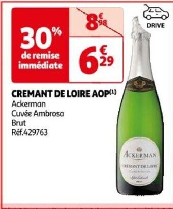 Auchan CREMANT DE LOIRE AOP(¹) offre