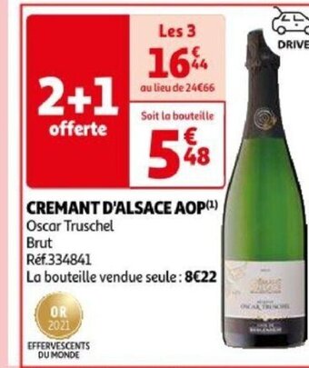 Auchan CREMANT D'ALSACE AOP (¹) offre