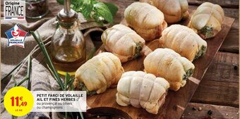 Intermarché PETIT FARCI DE VOLAILLE AIL ET FINES HERBES offre