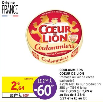 Intermarché COULOMMIERS COEUR DE LION offre