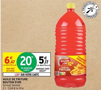 Intermarché HUILE DE FRITURE BOUTON D'OR offre