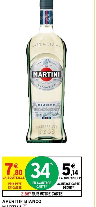 Intermarché APÉRITIF BIANCO MARTINI Y offre