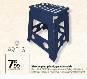 Carrefour Market Marche pied pliant, grand modèle offre