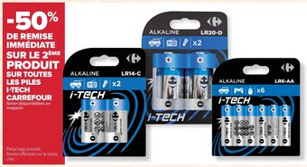 Carrefour Market SUR TOUTES LES PILES I-TECH CARREFOUR offre