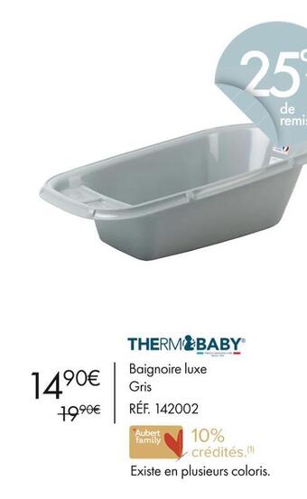 Thermobaby baignoire luxe gris