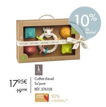 Aubert Sophie la girafe coffret d'éveil offre
