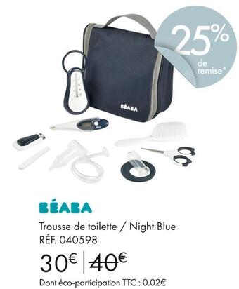 Aubert Béaba trousse de toilette / night blue offre