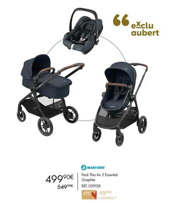 Maxi cosi pack thia air 2 essential graphite