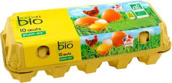 Match Nature bio oeufs plein air offre