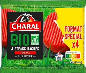 Match Charal steak haché bio offre