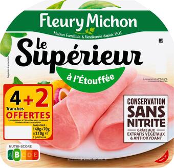 Match Fleury michon jambon le supérieur à l'etouffée offre
