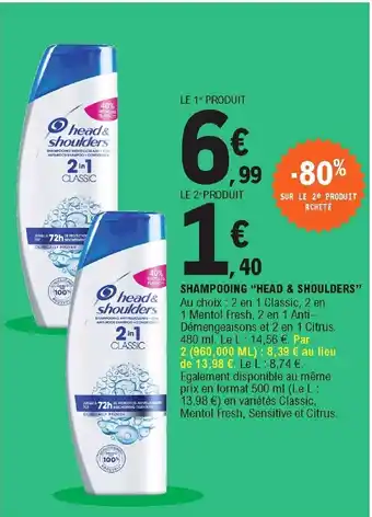 E.Leclerc Shampooing Head & Shoulders offre