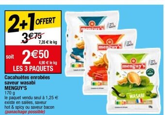 Migros Cacahuètes enrobées saveur wasabi offre