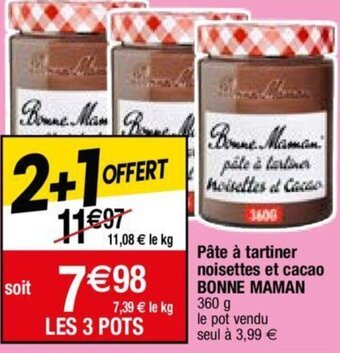 Migros Pâte à tartiner noisettes et cacao BONNE MAMAN offre