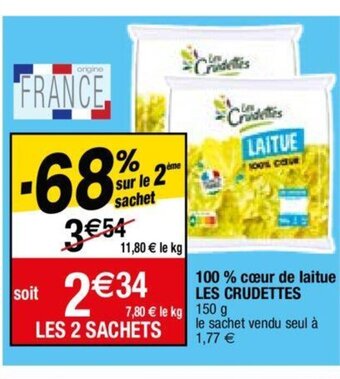 100 % cĆur de laitue LES CRUDETTES
