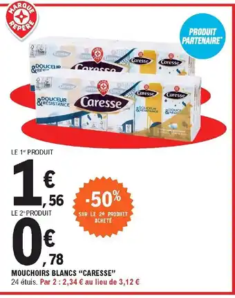 E.Leclerc Mouchoirs Blanc Cresse offre
