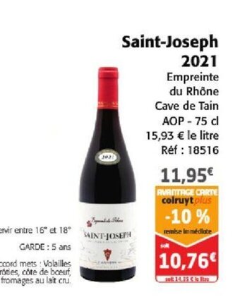 Colruyt Saint-Joseph 2021 offre