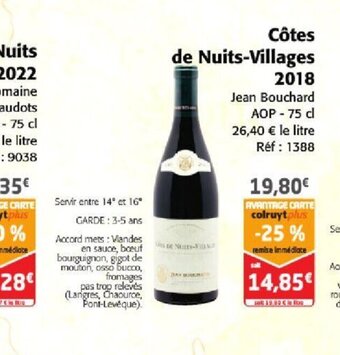 Colruyt Côtes de Nuits-Villages offre