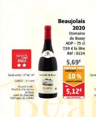 Colruyt Beaujolais 2020 offre