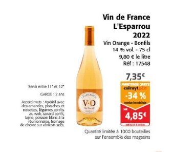 Vin de France L'Esparrou 2022