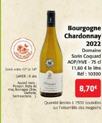 Colruyt Bourgogne Chardonnay offre