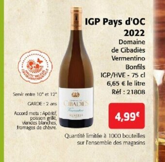 Colruyt IGP Pays d'OC offre