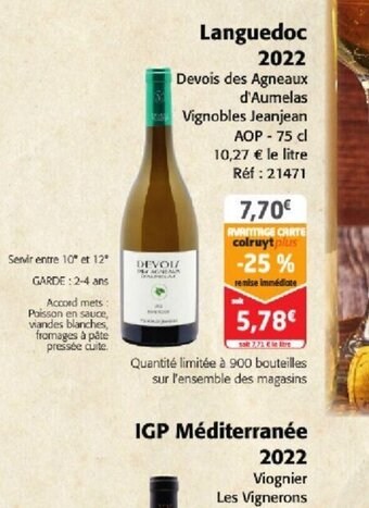 Colruyt Languedoc offre