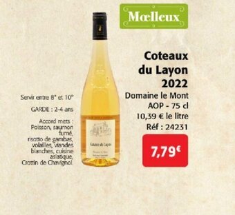 Colruyt Coteaux du Layon 2022 offre