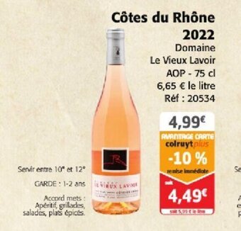 Colruyt Côtes du Rhône offre