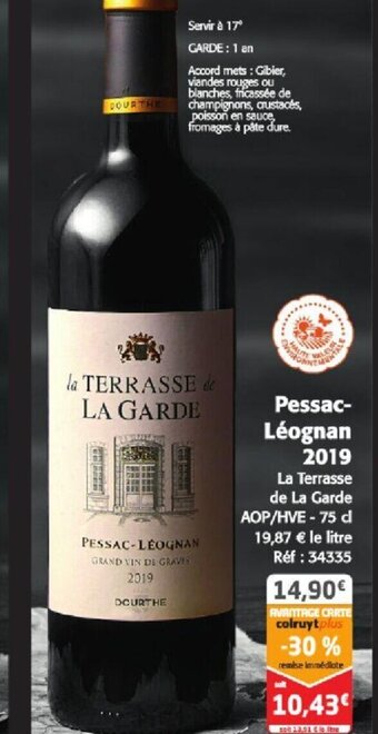 Colruyt Pessac-Léognan 2019 offre