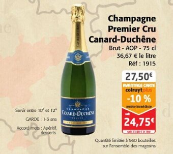 Colruyt Champagne Premier Cru Canard-Duchêne offre