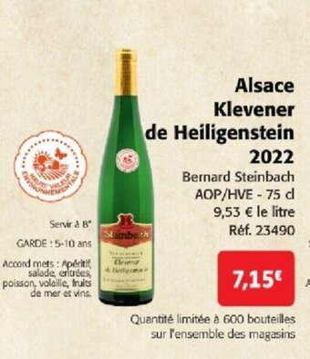 Colruyt Alsace Klevener de Heiligenstein offre