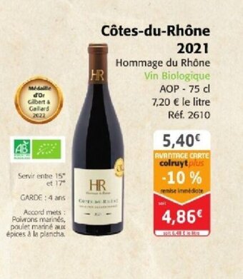 Colruyt Côtes-du-Rhône offre