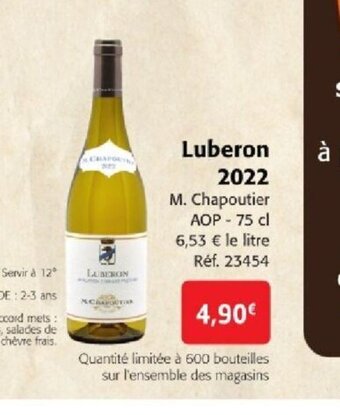 Colruyt Luberon 2022 offre