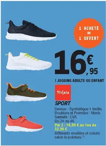 E.Leclerc Jogging Adulte ou Enfant offre