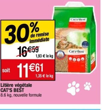 Litière végétale CAT'S BEST