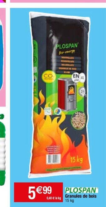 Migros PLOSPAN Granules de bois 15 kg offre