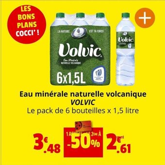 Coccinelle Express Eau minérale naturelle volcanique VOLVIC offre