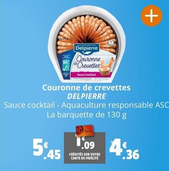 Coccinelle Express Couronne de crevettes DELPIERRE offre