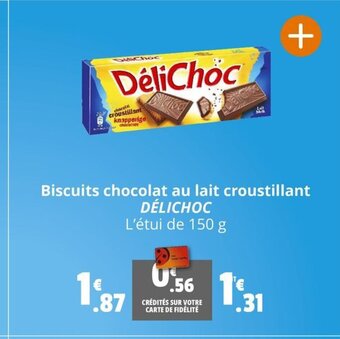 Coccinelle Express Biscuits chocolat au lait croustillant DÉLICHOC offre