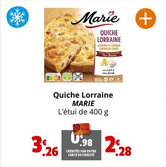 Coccinelle Express Quiche Lorraine MARIE offre