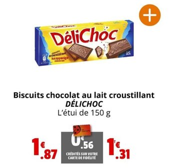Coccinelle Express Biscuits chocolat au lait croustillant DÉLICHOC offre