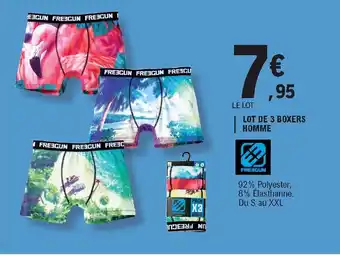 E.Leclerc Lot de 3 Boxers Homme offre