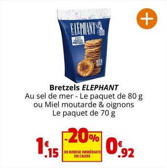 Coccinelle Express Bretzels ELEPHANT offre
