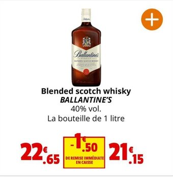 Coccinelle Express Blended scotch whisky BALLANTINE'S offre