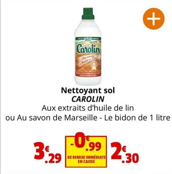 Coccinelle Express Nettoyant sol CAROLIN offre