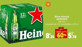Coccinelle Supermarché Bière blonde HEINEKEN offre