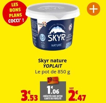 Coccinelle Supermarché Skyr nature YOPLAIT offre