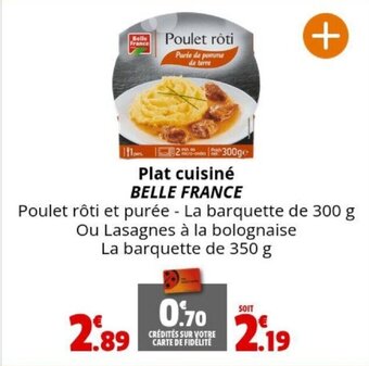 Coccinelle Supermarché Plat cuisiné BELLE FRANCE offre