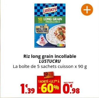 Coccinelle Supermarché Riz long grain incollable LUSTUCRU offre